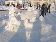 Фотографии города, зима, Памятники Костромы, архитектура города, гостиницы, места отдыха, Золотое Кольцо России, Ипатьевский монастырь