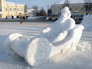 Фотографии города, зима, Памятники Костромы, архитектура города, гостиницы, места отдыха, Золотое Кольцо России, Ипатьевский монастырь